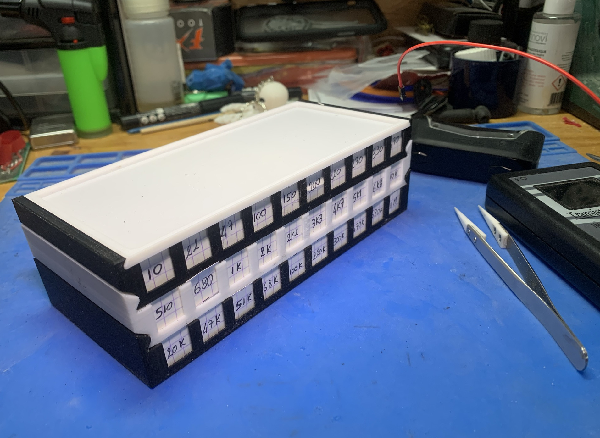 3D printing Storage for resistors and other components • made with ...
